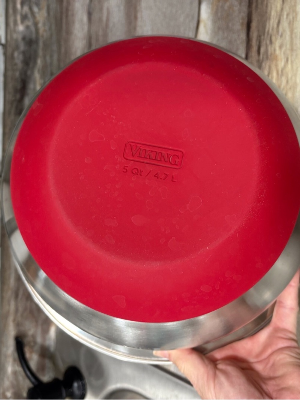 Viking Stainless Steel Mixing Bowl Non-Slip Silicone Base 5Qt. - Picture 11 of 11